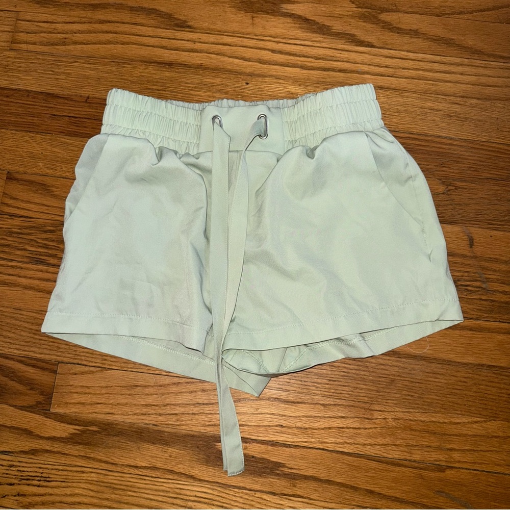 Women's Light Green Shorts